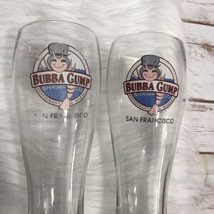 🦩 Bubba Gump Shrimp‎ Co San Francisco Beer Pilsner Glass Souvenir Cup
